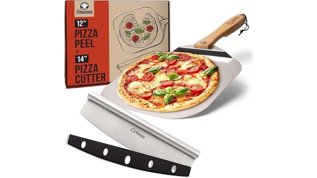 pizza peel with cutter