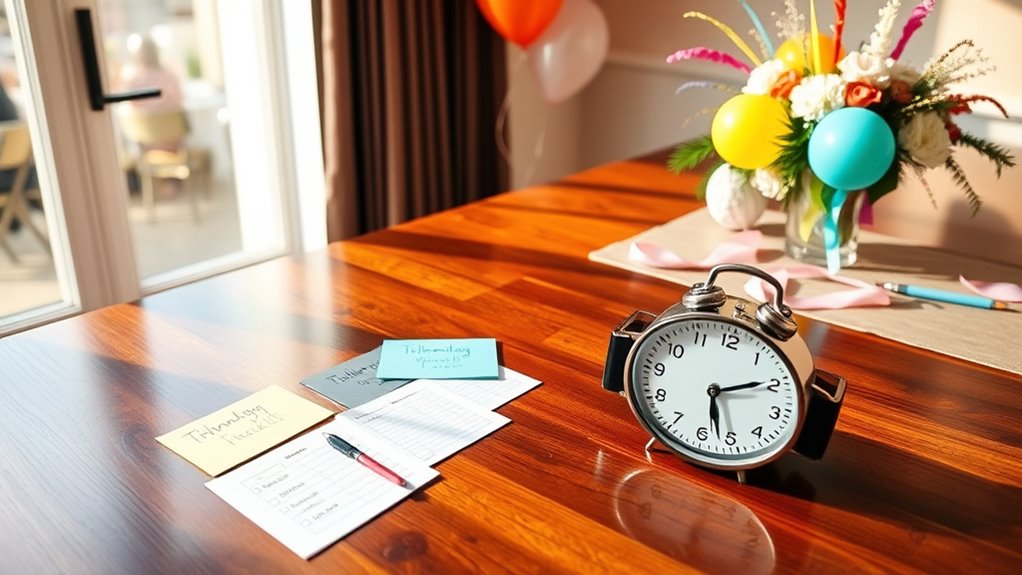 plan invitations and arrivals