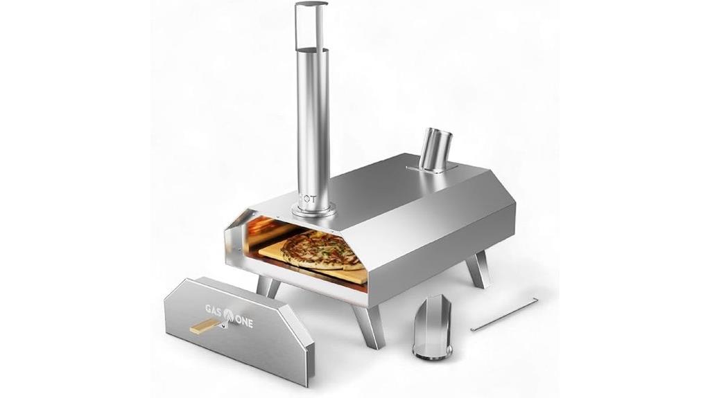 portable stainless steel pizza oven