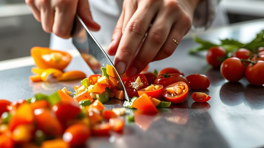 precise uniform vegetable cuts