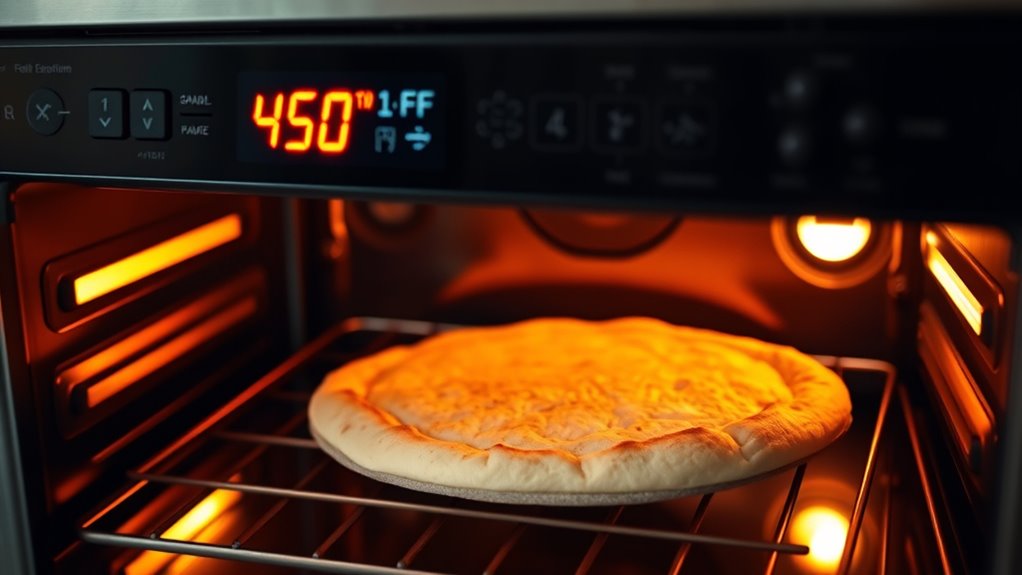 preheat oven with stone