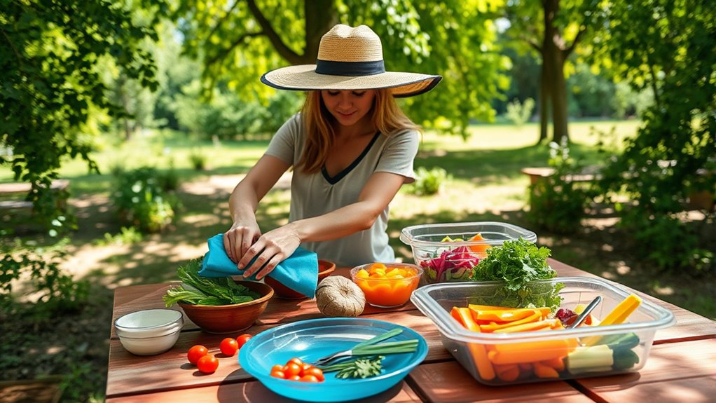 prevent food poisoning outdoors