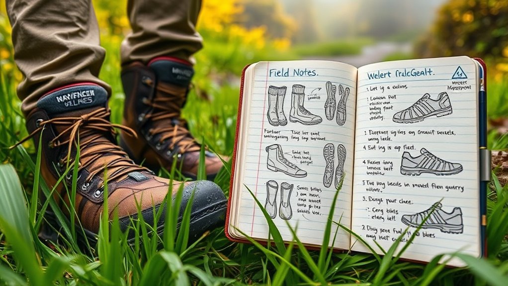 proper footwear and gear