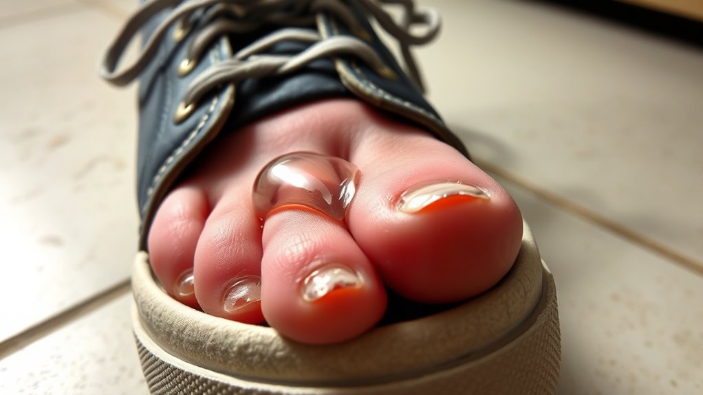 properly fitting supportive shoes