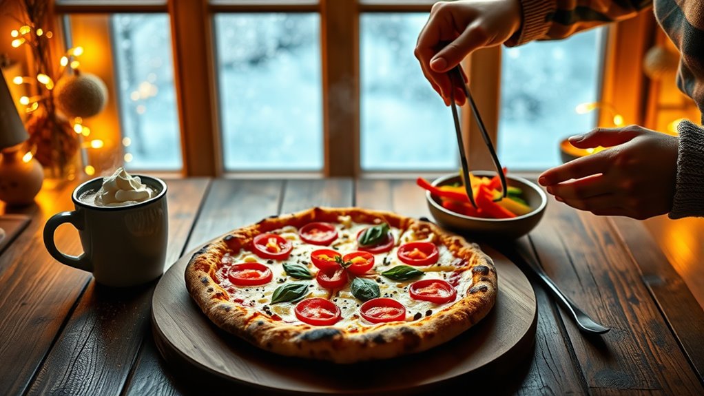 rapid winter pizza preparation