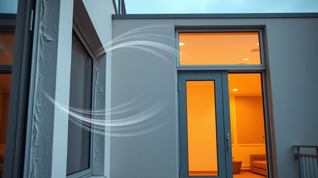 reducing air leakage and thermal bridging