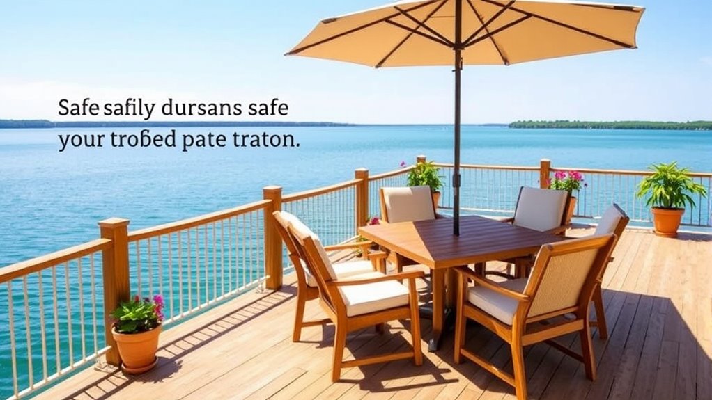 safe organized deck layout