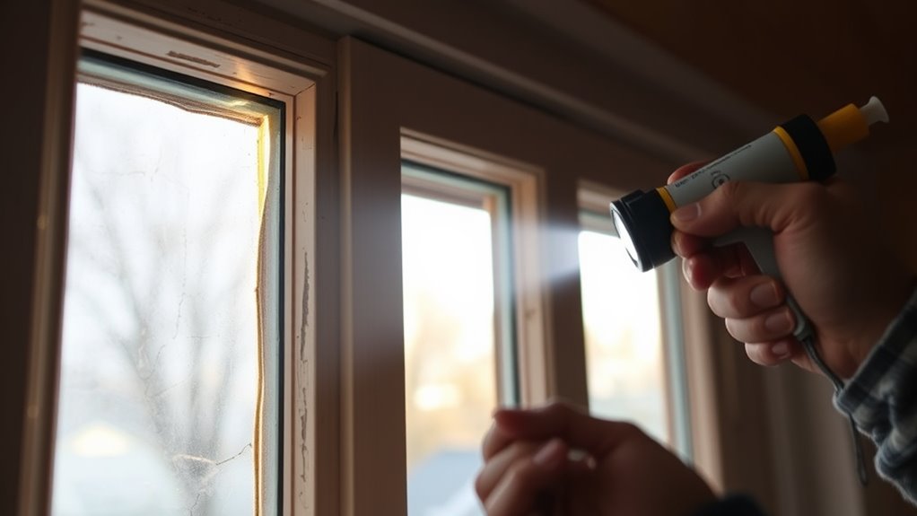 seal gaps with weatherstripping