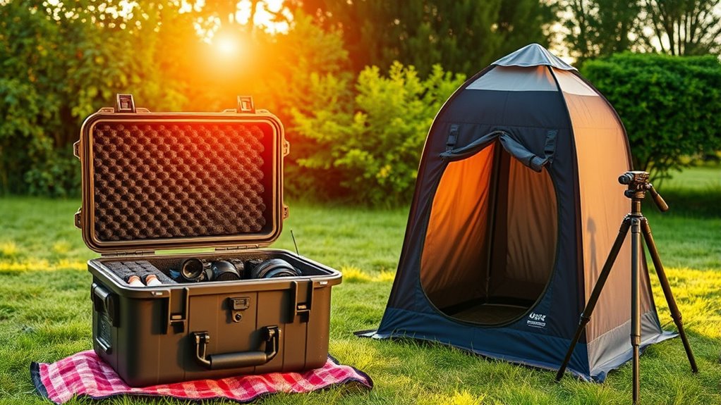 secure equipment against elements