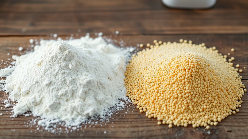 semolina versus flour comparison