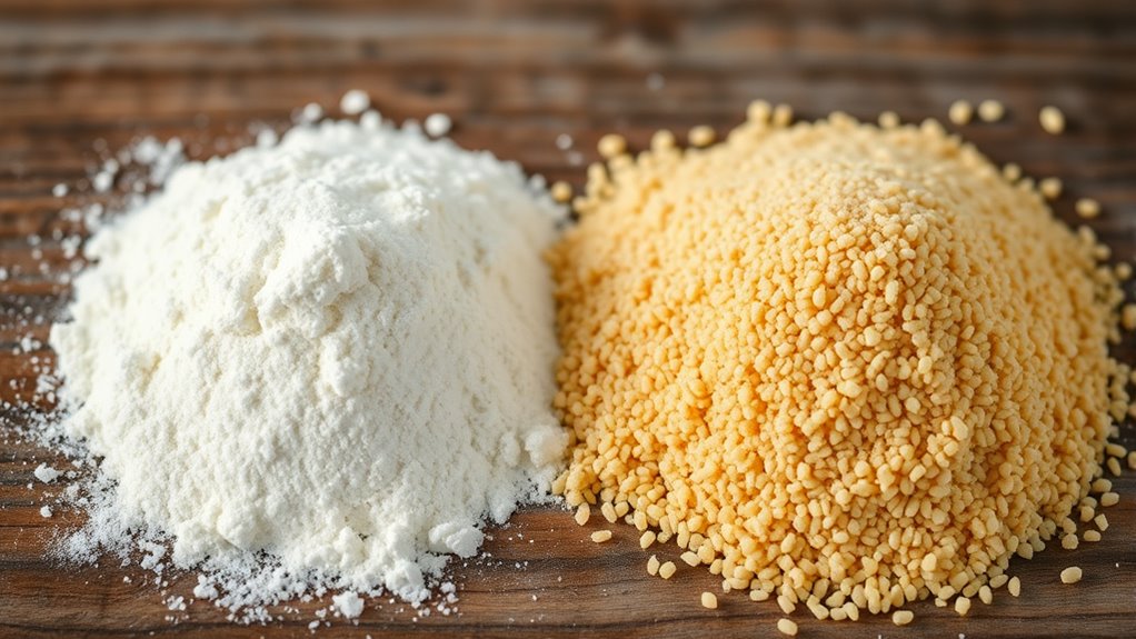semolina vs flour comparison