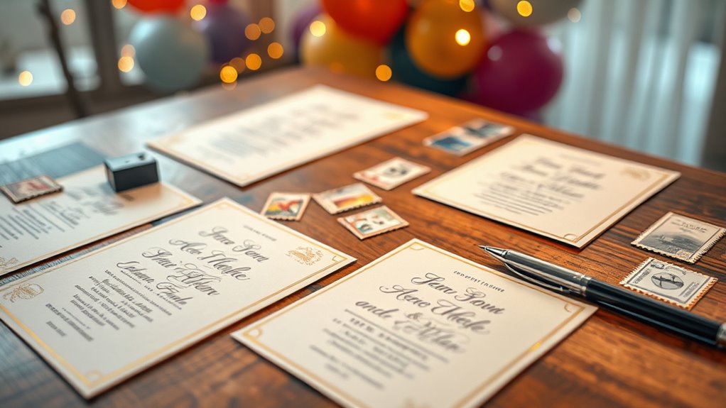 send invitations 3 8 weeks