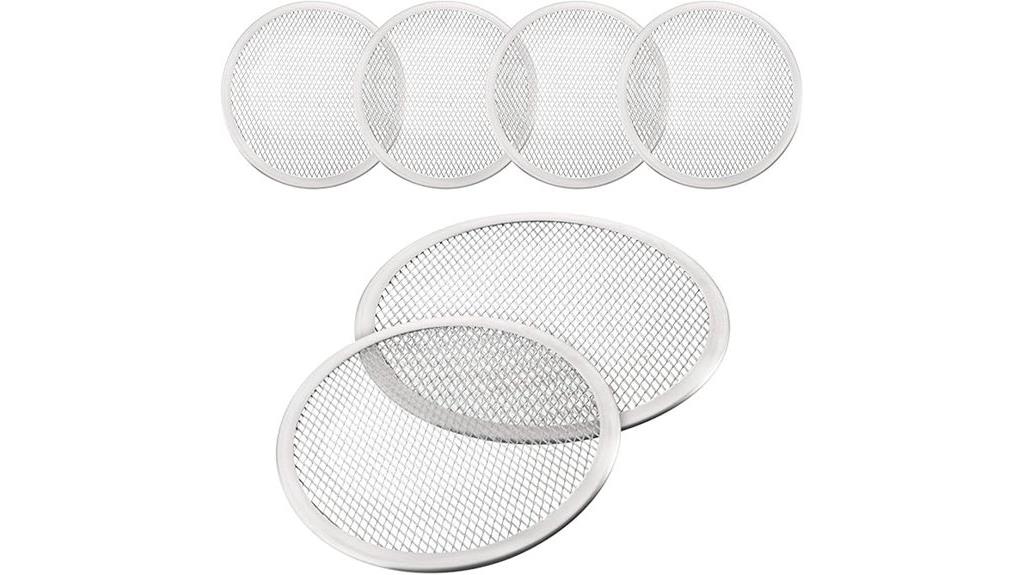 set of four round screens