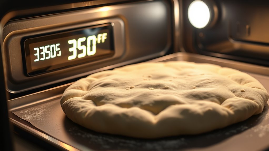 set oven to proper temperature