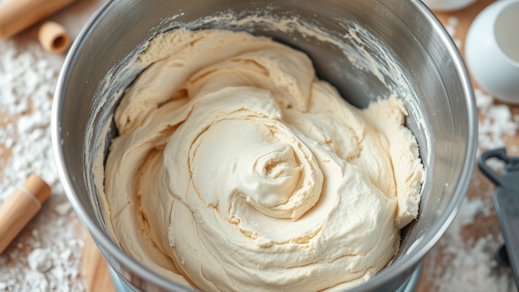 spot uneven dough texture