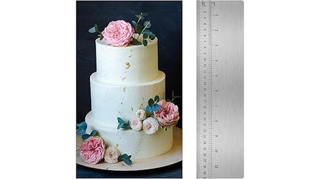 stainless steel cake scraper
