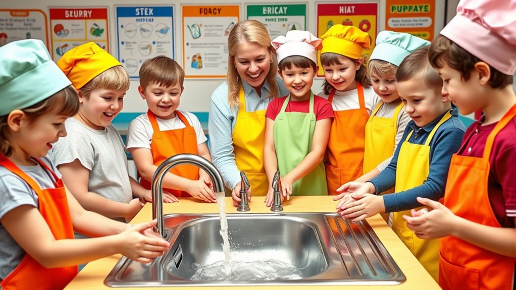 teach kids proper handwashing