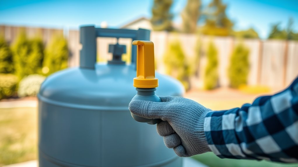 turn off propane supply