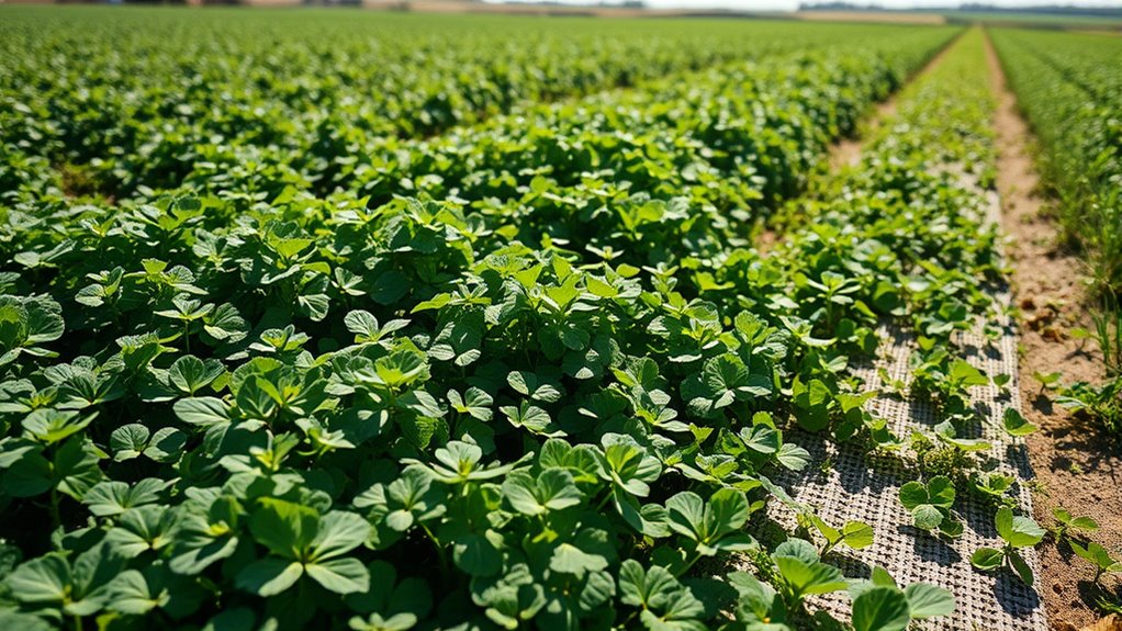 use dense fast growing cover crops