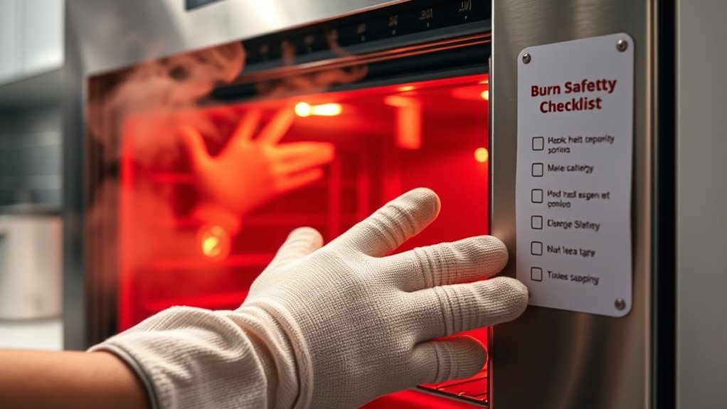use oven mitts consistently