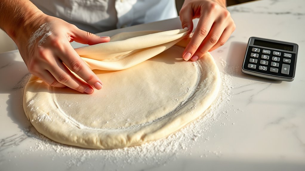 use precise dough measurement
