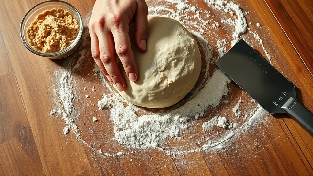 use proper flour and surface