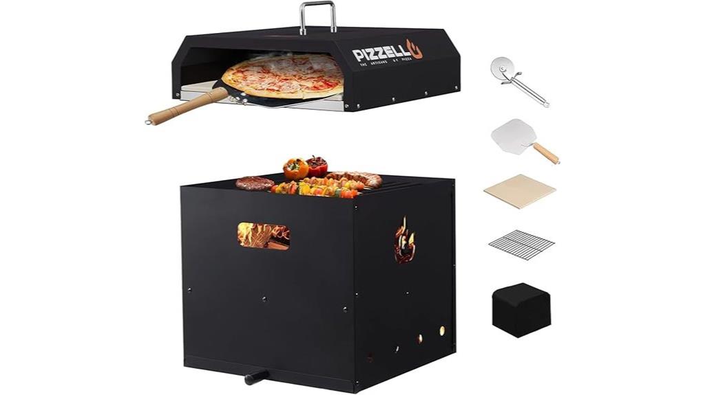 versatile four function pizza oven
