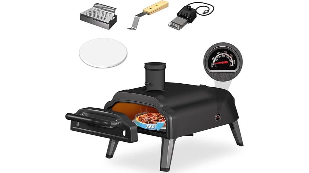 versatile wood and propane oven