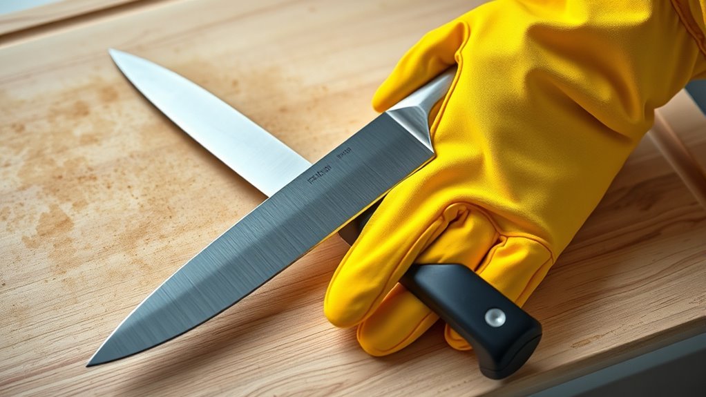 wear gloves and goggles