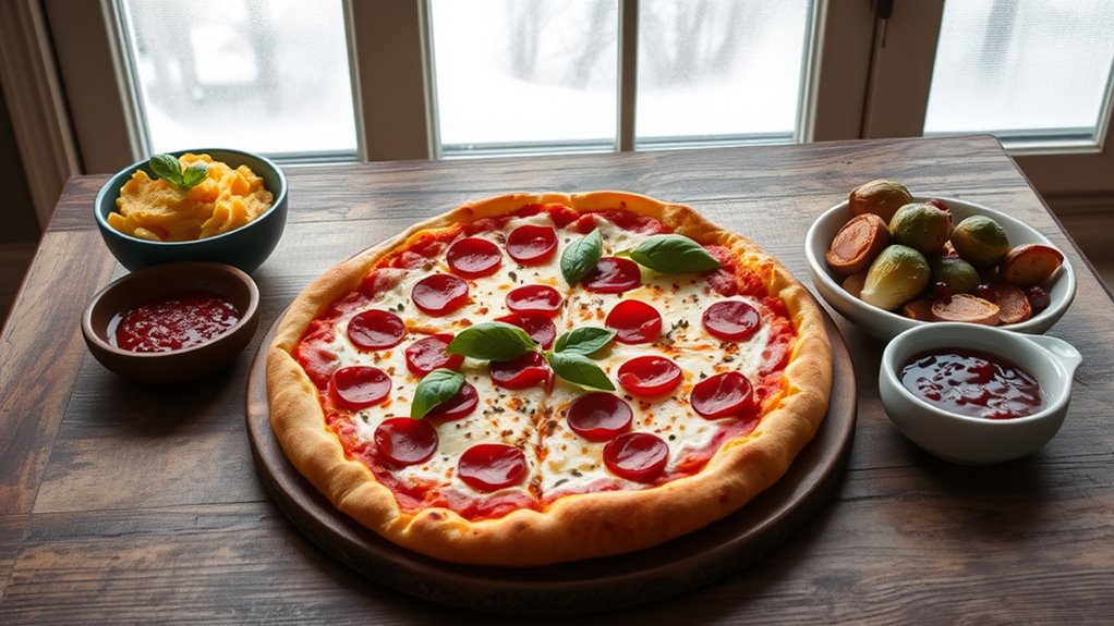 winter pizza side pairings
