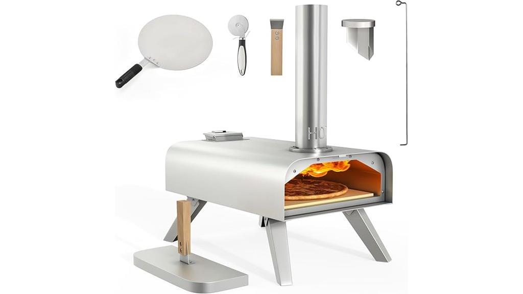 wood fired outdoor pizza oven