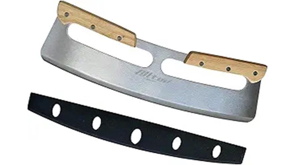 wooden handle pizza cutter