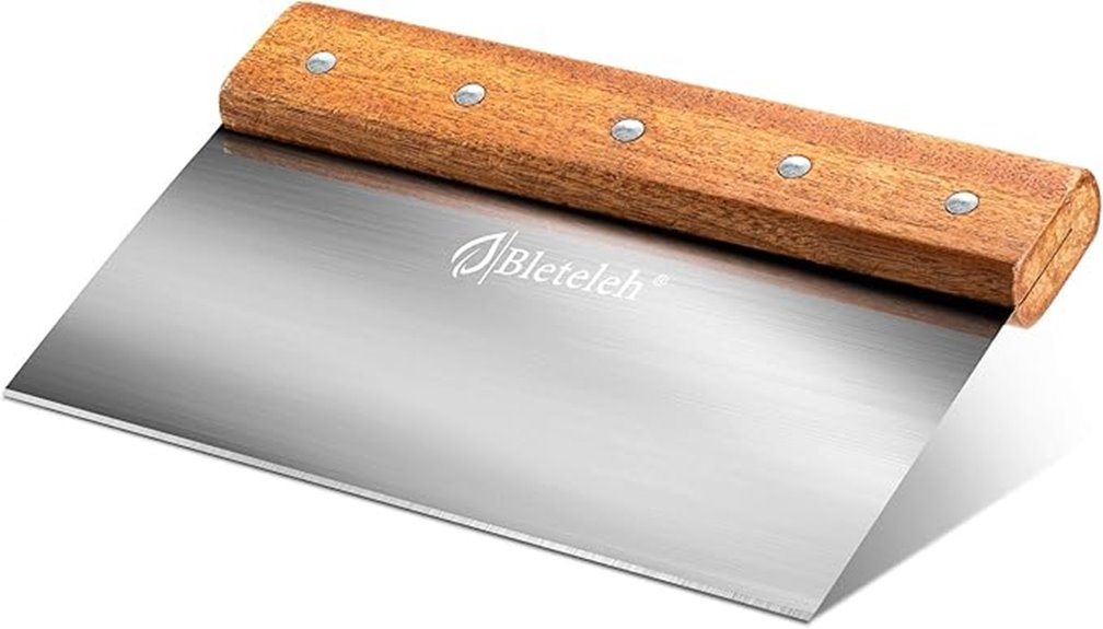 8 inch stainless steel scraper