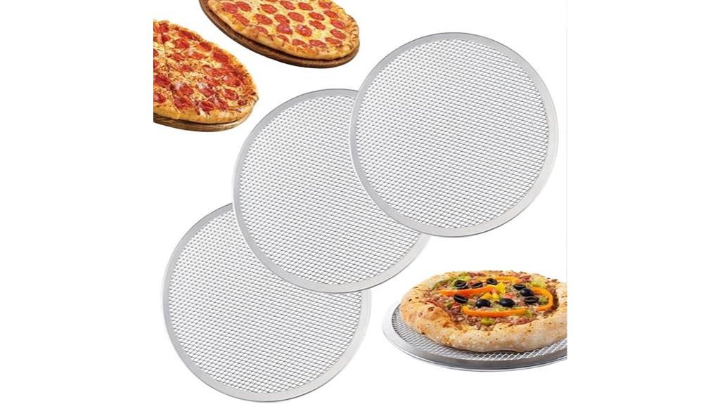 aluminum pizza baking screen
