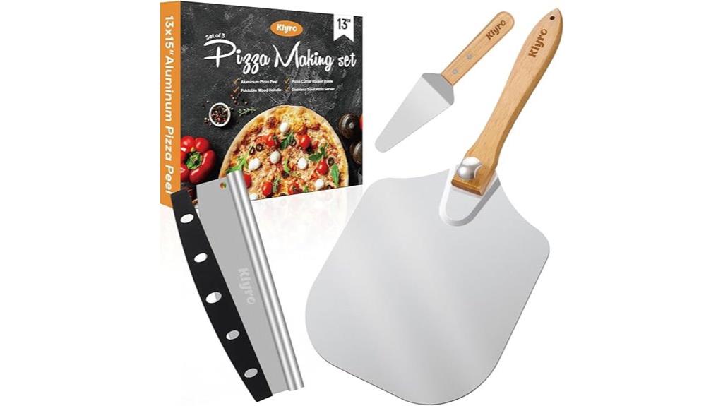 aluminum pizza tool set