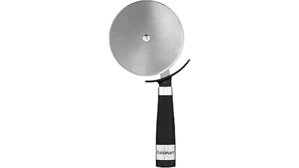 black stainless pizza cutter