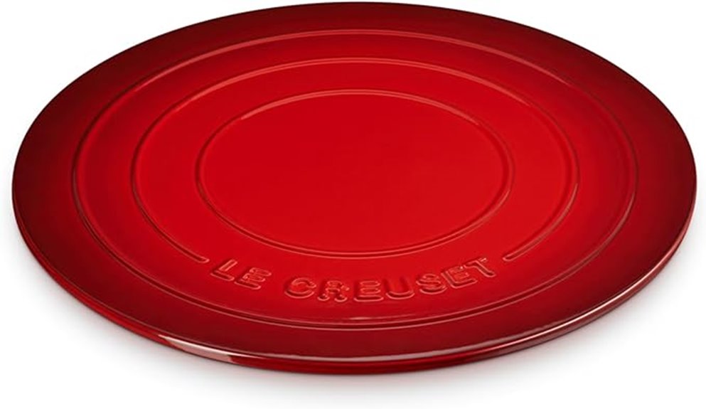 cerise round pizza stone