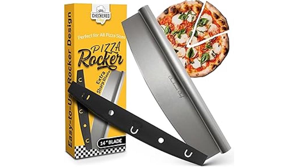 checkered pizza cutter rocker