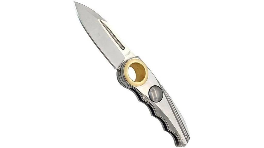 climbing folding knife with carabiner