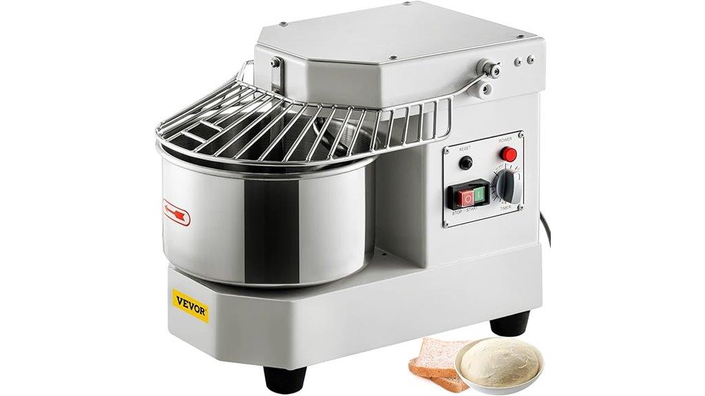 commercial food mixer capacity