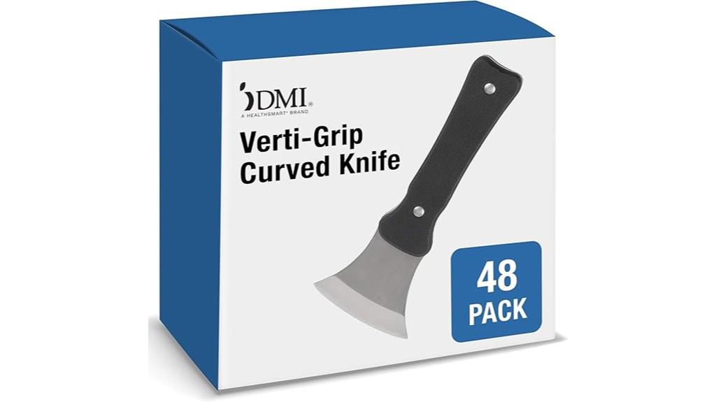 curved stainless steel knife