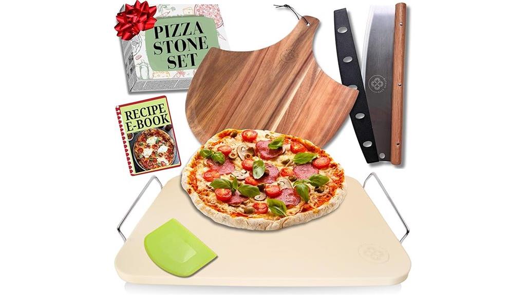 five piece 15 inch pizza stone