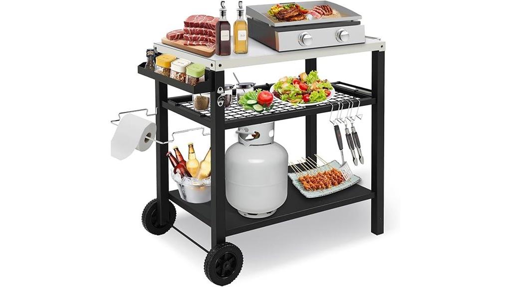 gourmet grill cart