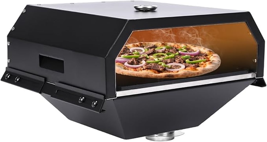 grill compatible pizza oven attachment