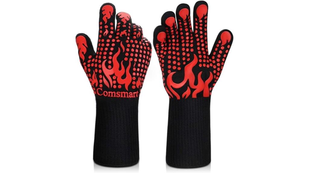 heat resistant barbecue gloves