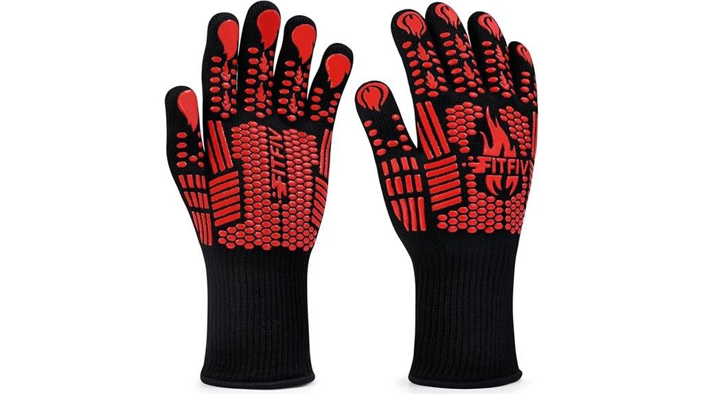heat resistant barbecue gloves
