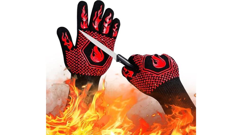 heat resistant bbq gloves