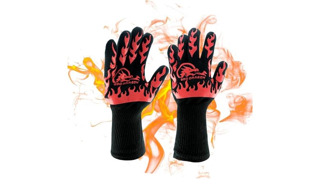 heat resistant bbq gloves