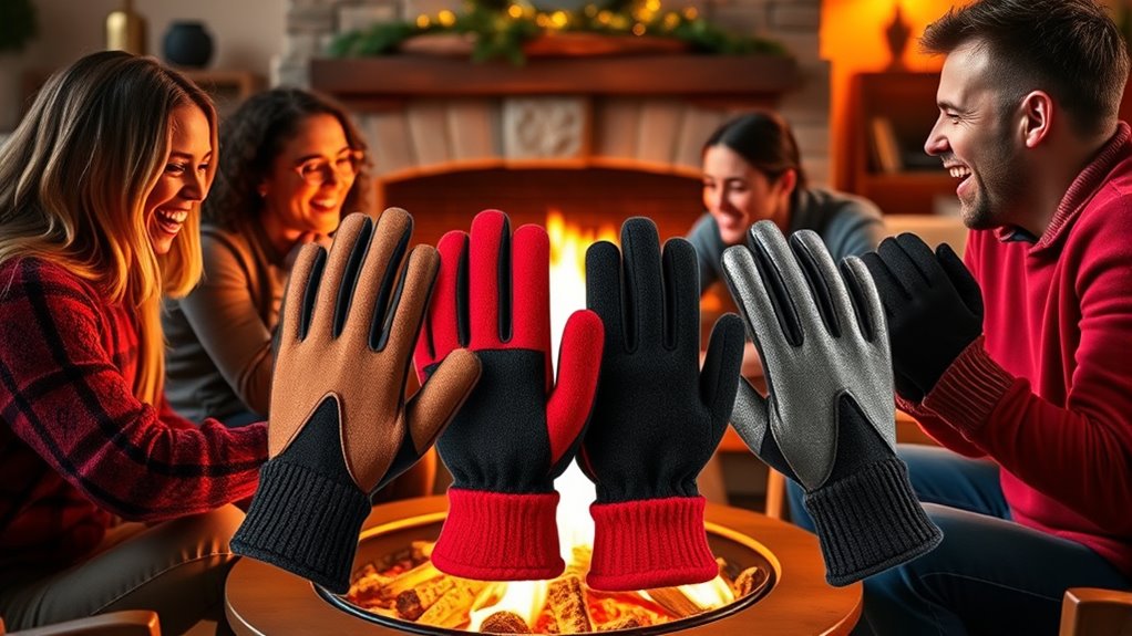 heat resistant family party gloves