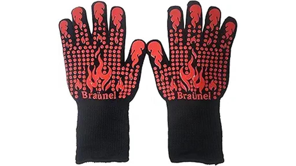 heat resistant grilling gloves